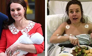 Mujeres comparten sus fotos post-parto para mostrar lo diferente que fue para ellas tras ver a Kate Middleton impecable tras dar a luz