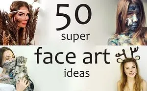 50 Face Art Ideas On The Face Of A Beautiful Girl