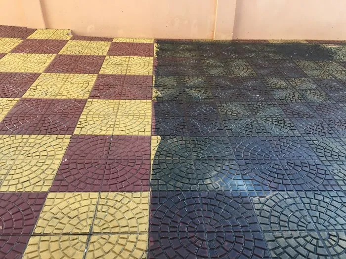 La salida del garaje, limpia tras 5 años