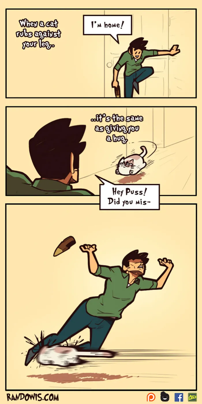 30 Socially Awkward Situations And Funny Random Thoughts That Gained This Artist 100,000 Followers