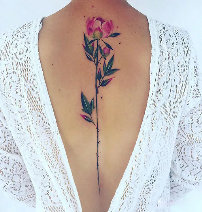 Delicate Inked Blooms