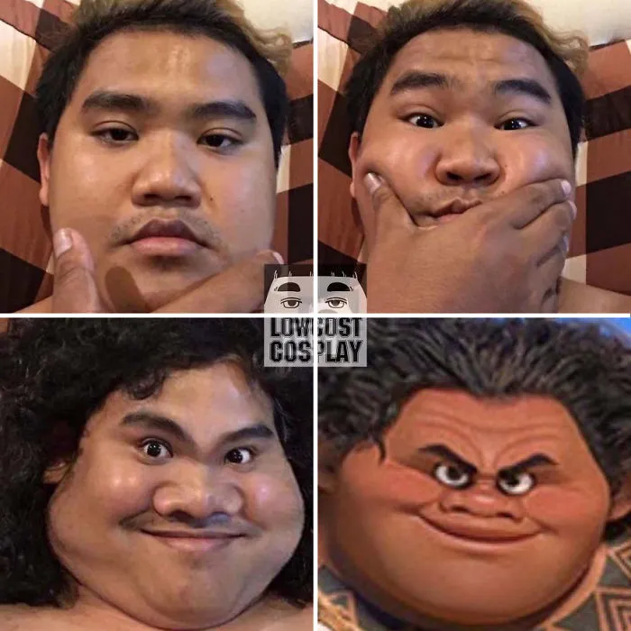 Vuelve el chico del cosplay barato con sus disfraces de bajo coste, y los resultados son divertidísimos y acertados (20+ imágenes)