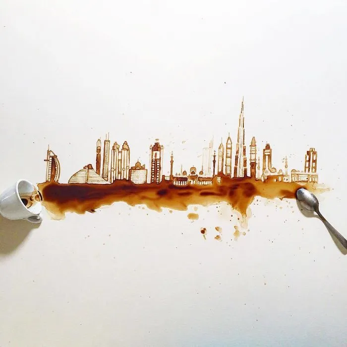 Coffee And Tea Turned Into Beautiful Art By Giulia Bernardelli