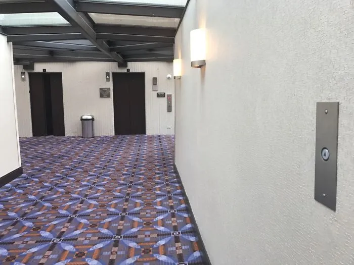 This Elevator Has A Call Button 30 Ft Away So The Doors Will Be Open By The Time You Get To Them.