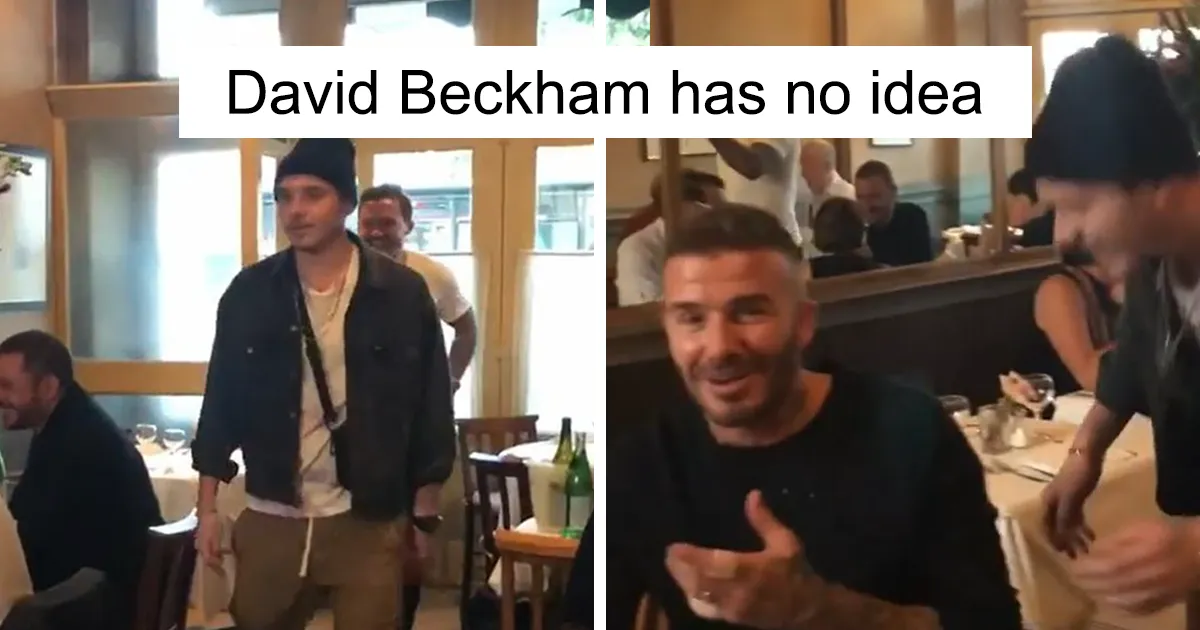 David Beckham Forgets He's In Public When His Son Surprises Him On His Birthday, And It's Too Pure