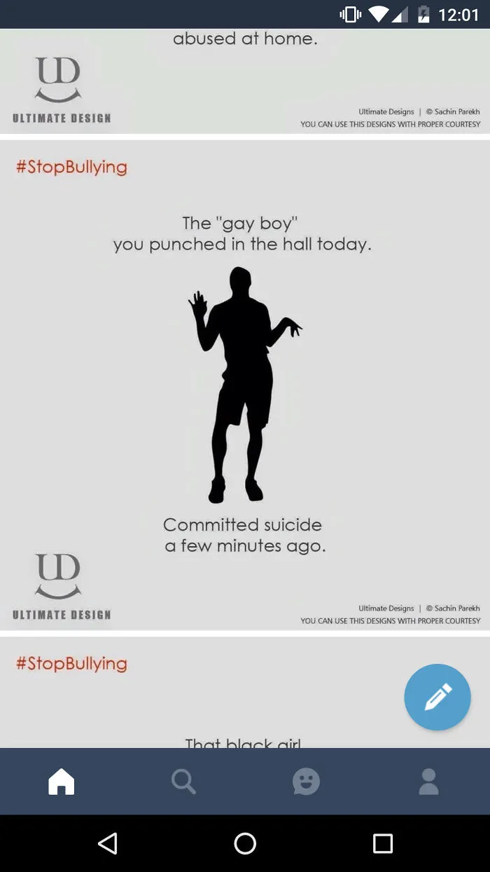 What Better Way To Speak Out Against Bullying Than Make The Silhouette Of The Gay Example An Exaggerated, Literally Limp-Wristed Stereotype?