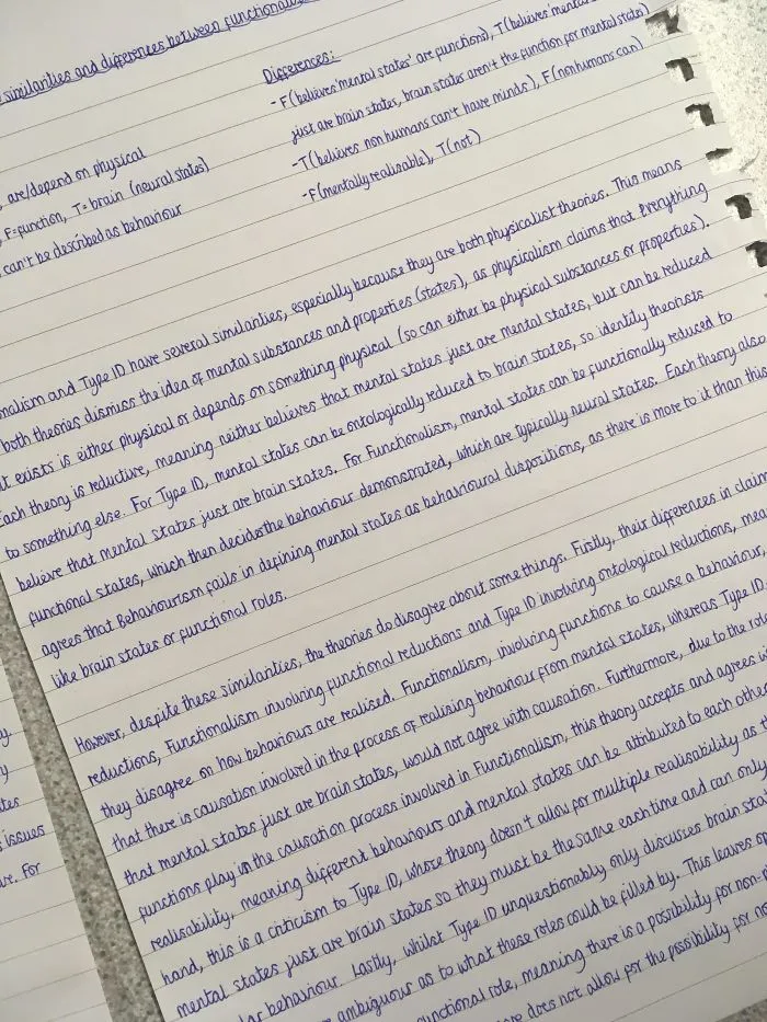 My Friend's Philosophy Notes