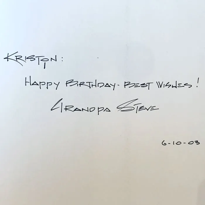 My Late Gandfather's Handwriting