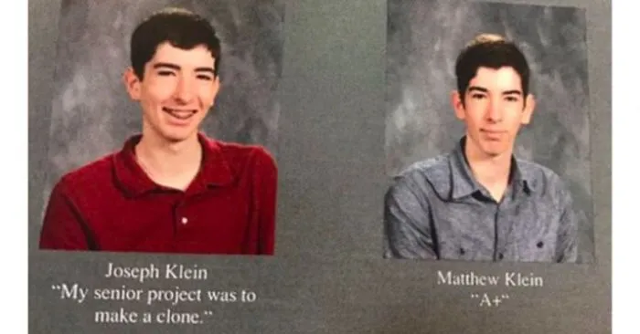 "My Senior Project Was To Make A Clone." 'A+"