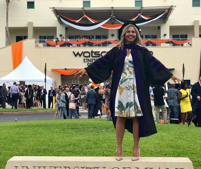 My Mom Graduating From Law School In America At 55, Thirteen Years After Immigrating In Exile From Venezuela