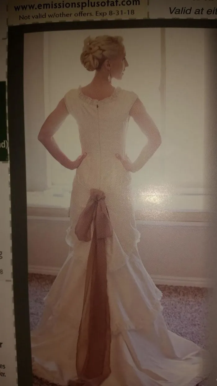 What Every Bride Wants: A Brown Ribbon Streaming Out Of Her Ass