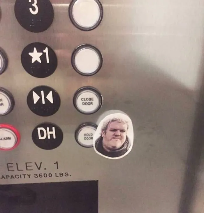 Some Slick Bastard Defaced This Elevator