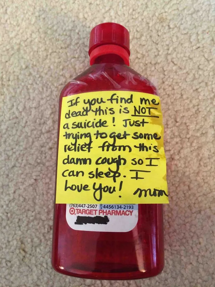 Mom Took An Extra Dose Of Prescription Cough Medicine