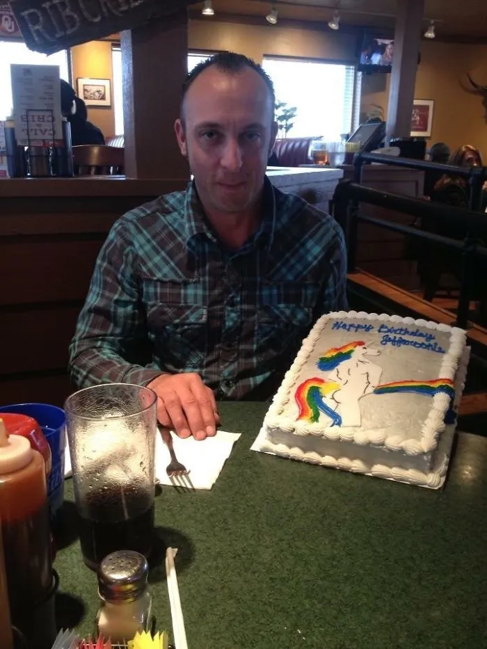 My Mom Has Always Been Artistic When It Comes To Decorating Cakes, This Will Always Be My Favorite. "Jeffaroonie" Didn't Appreciate It As Much As The Rest Of Us