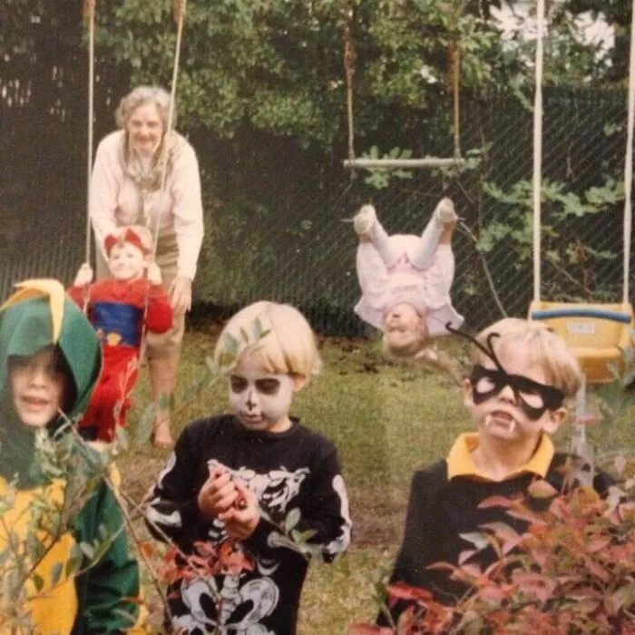 Halloween 1989. Mi hermana a punto de tener un mal día