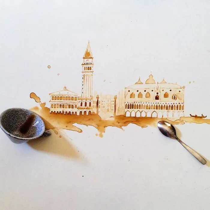 Coffee And Tea Turned Into Beautiful Art By Giulia Bernardelli
