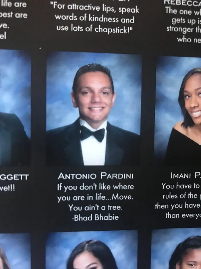 If You Don't Like Where You Are In Life... Move. You Ain't A Tree. -Bhad Bhabie
