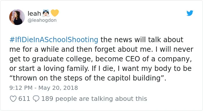 Students Start #IfIDieInASchoolShooting Hashtag And The Tweets Are Heartbreaking