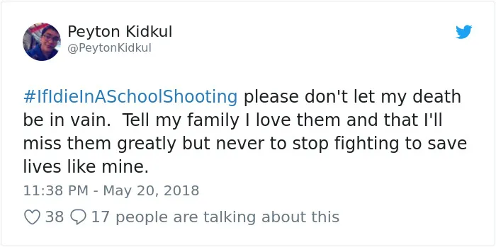 Students Start #IfIDieInASchoolShooting Hashtag And The Tweets Are Heartbreaking