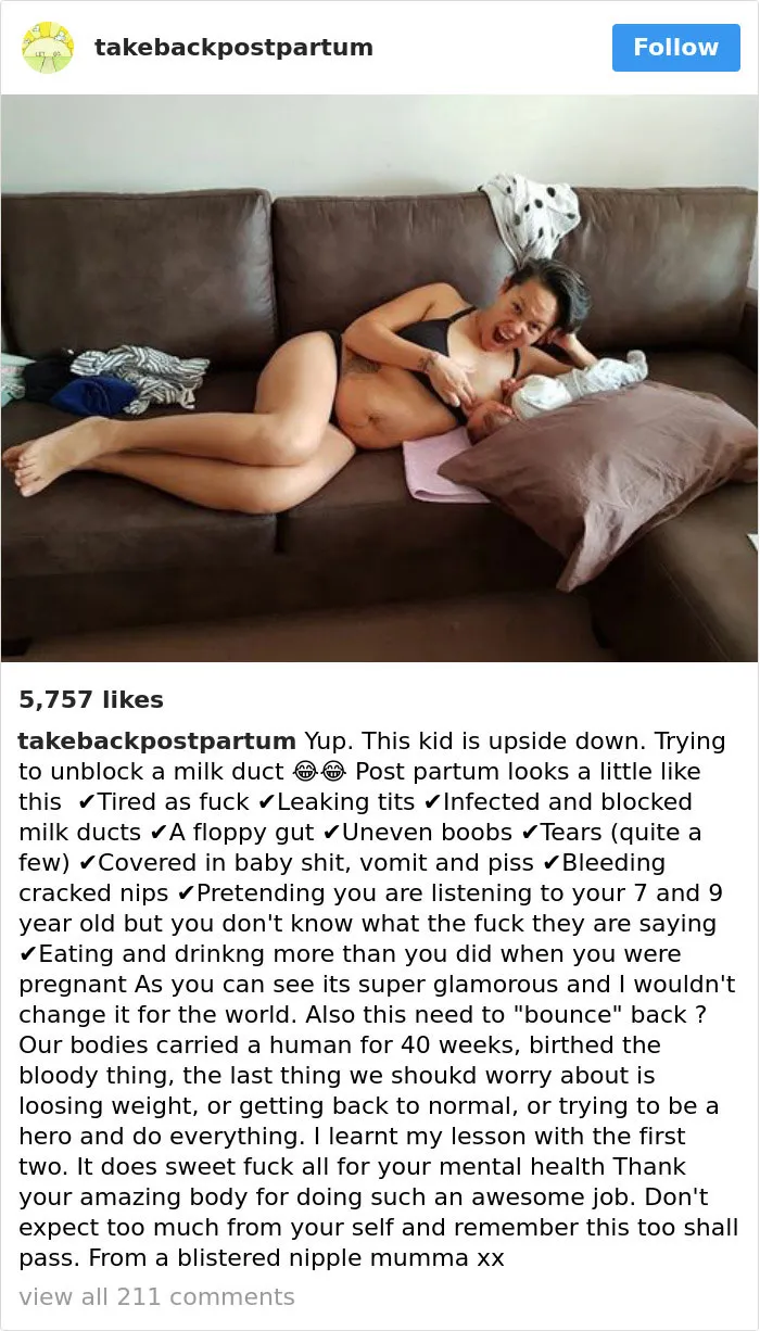 90 Brutally Honest Photos Of Post-Baby Bodies, That Women Are Sharing To Reveal The Truth No One Talks About