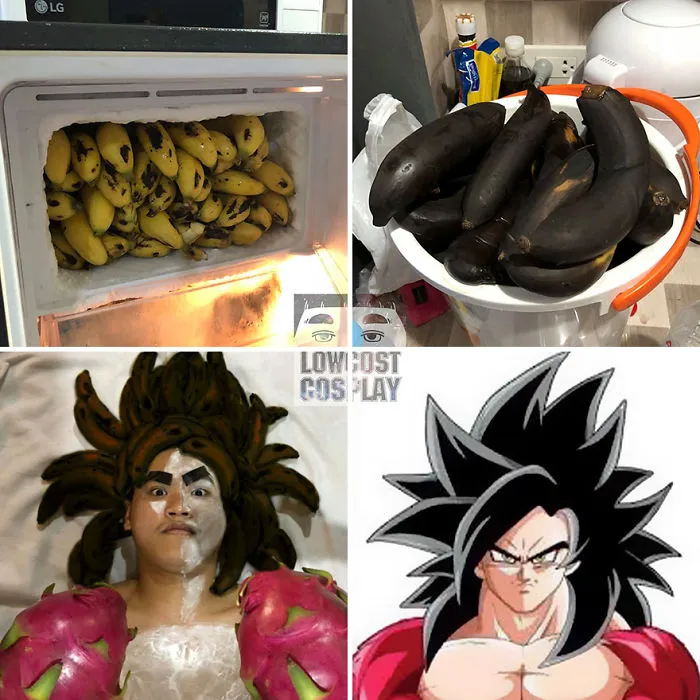 Vuelve el chico del cosplay barato con sus disfraces de bajo coste, y los resultados son divertidísimos y acertados (20+ imágenes)