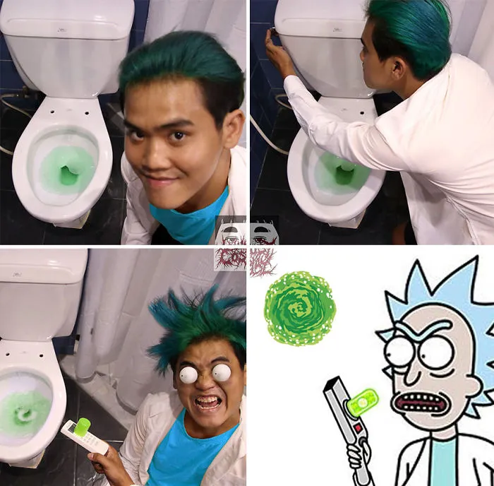 Vuelve el chico del cosplay barato con sus disfraces de bajo coste, y los resultados son divertidísimos y acertados (20+ imágenes)
