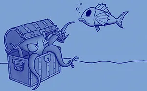 I Challenged Myself To Add One Character A Day To This Fish Drawing For 30 Days Until I Got This Result
