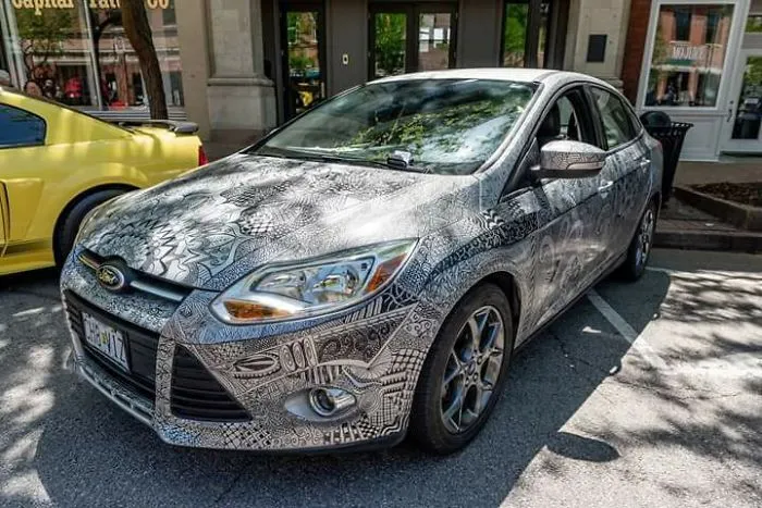 Zentangled Ford Focus