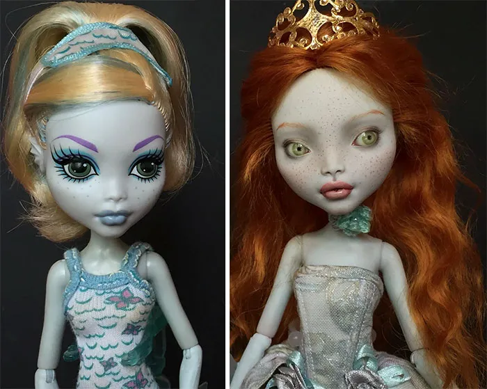 Ukrainian Artist Removes Makeup From Dolls To Repaint Them, And Result Is Almost Too Real