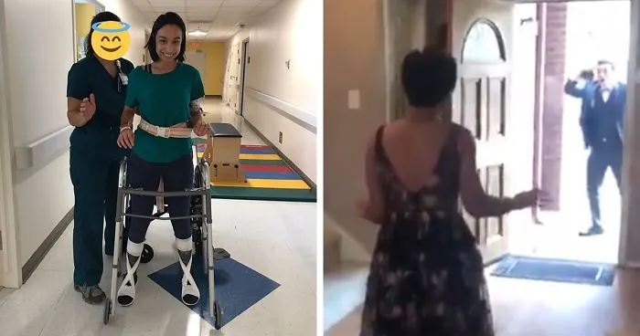 Teen Shocks Her Prom Date By Walking For The First Time In 10 Months, And His Reaction Says It All