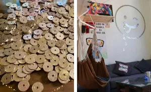 I Had +1,000 Coins Lying Around - So I Decided To Make Some Positive Wall Art With Them!
