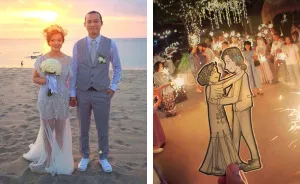 Instead Of Casual Pictures, We Documented Our Wedding In A More Interesting Way