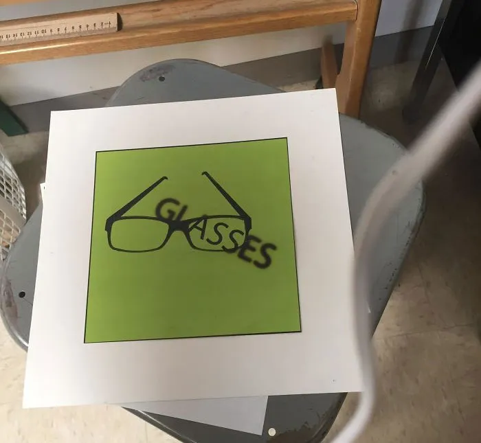 My Friend’s Graphic Design Class Has Had This On The Whiteboard As An Example Of “Good Work” For Weeks.
