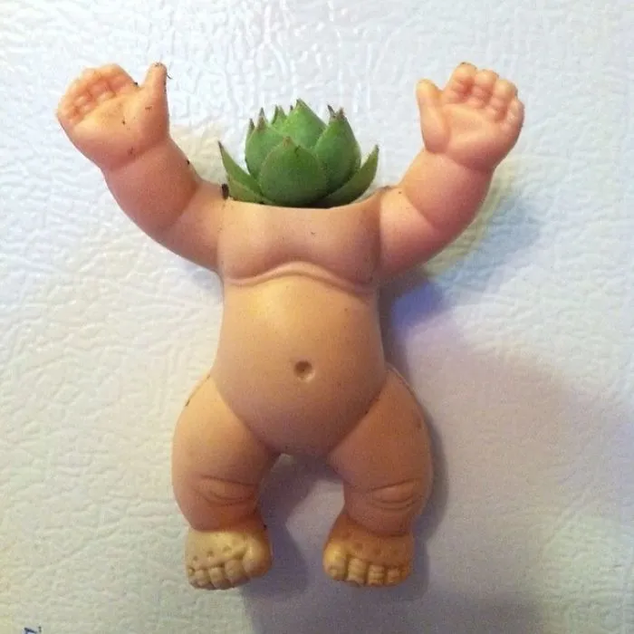 145 People Who Turned Old Dolls Into Planters And Scared The Hell Out Of Their Neighbors
