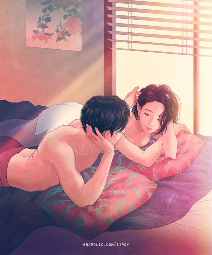 Korean Illustrator Captures Love And Intimacy So Well That You Can Almost Feel It (Part 2)