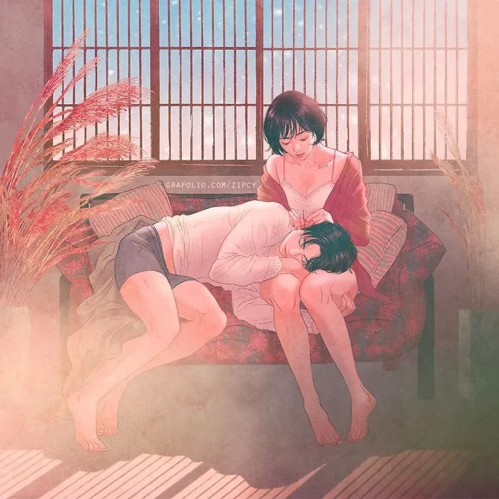 Korean Illustrator Captures Love And Intimacy So Well That You Can Almost Feel It (Part 2)