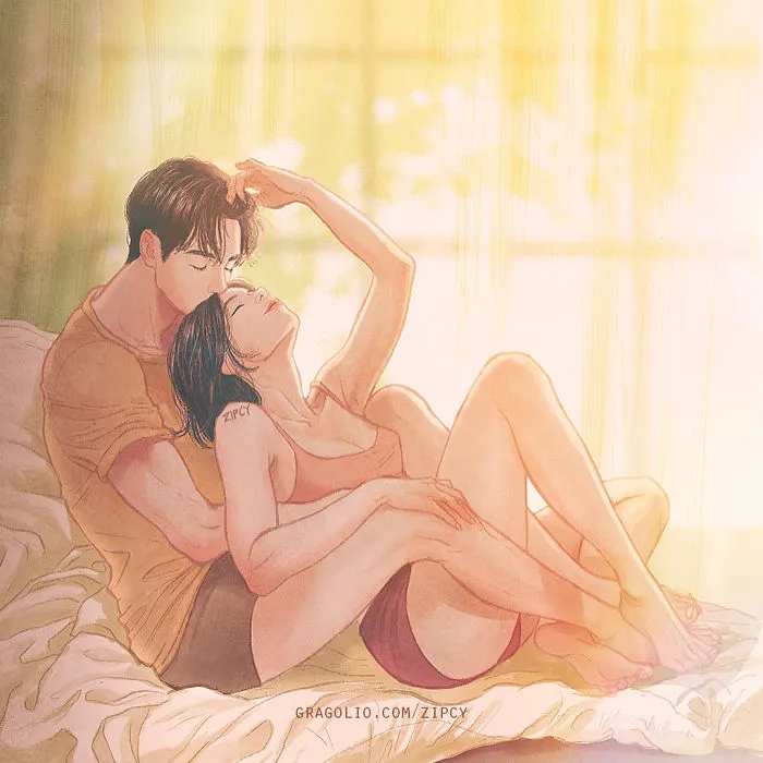 Korean Illustrator Captures Love And Intimacy So Well That You Can Almost Feel It (Part 2)
