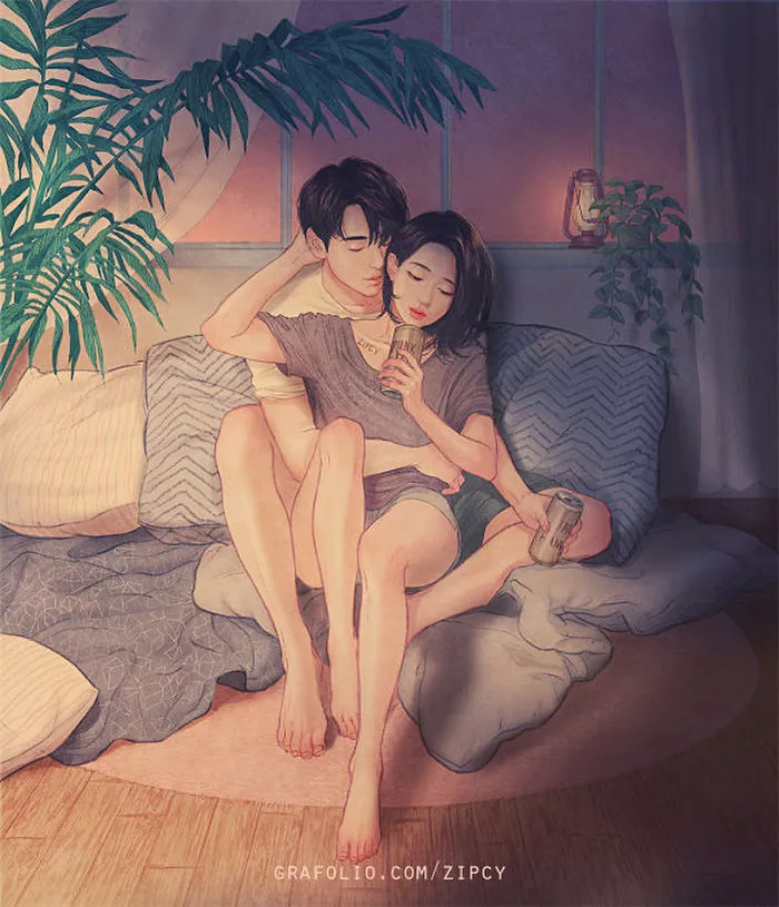 Korean Illustrator Captures Love And Intimacy So Well That You Can Almost Feel It (Part 2)