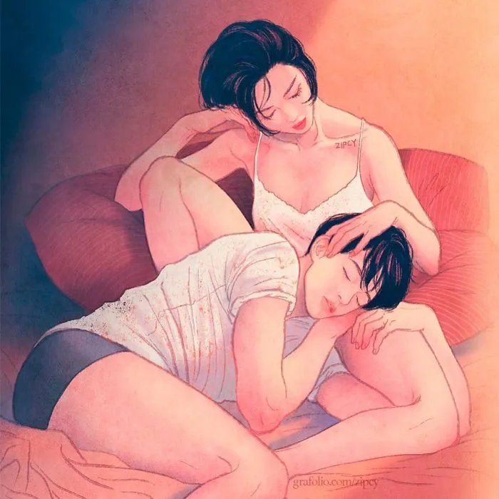 Korean Illustrator Captures Love And Intimacy So Well That You Can Almost Feel It (Part 2)