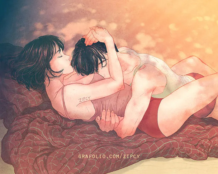 Korean Illustrator Captures Love And Intimacy So Well That You Can Almost Feel It (Part 2)