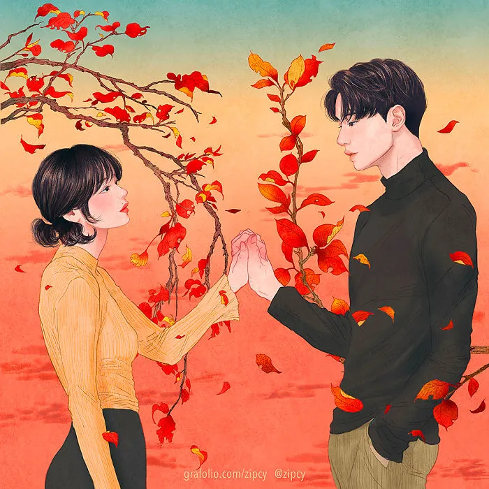Korean Illustrator Captures Love And Intimacy So Well That You Can Almost Feel It (Part 2)