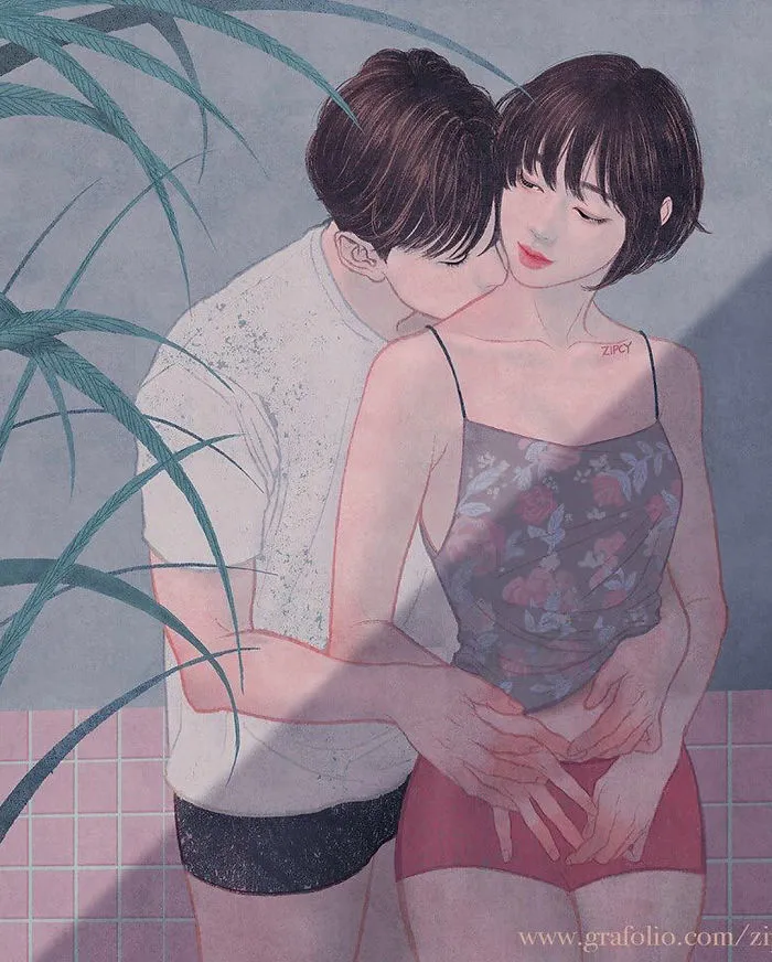 Korean Illustrator Captures Love And Intimacy So Well That You Can Almost Feel It (Part 2)