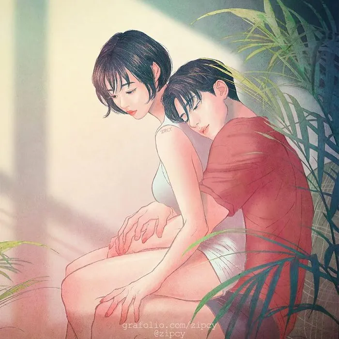 Korean Illustrator Captures Love And Intimacy So Well That You Can Almost Feel It (Part 2)