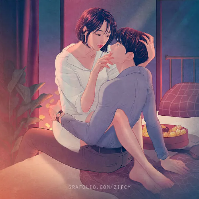 Korean Illustrator Captures Love And Intimacy So Well That You Can Almost Feel It (Part 2)