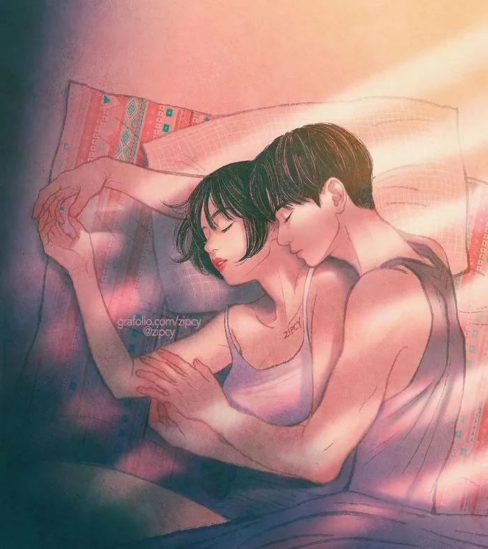 Korean Illustrator Captures Love And Intimacy So Well That You Can Almost Feel It (Part 2)