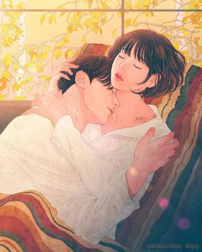 Korean Illustrator Captures Love And Intimacy So Well That You Can Almost Feel It (Part 2)