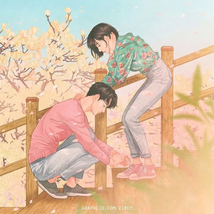 Korean Illustrator Captures Love And Intimacy So Well That You Can Almost Feel It (Part 2)