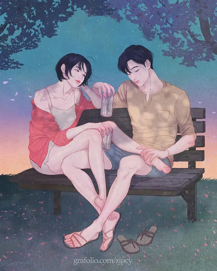 Korean Illustrator Captures Love And Intimacy So Well That You Can Almost Feel It (Part 2)