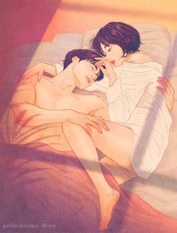 Korean Illustrator Captures Love And Intimacy So Well That You Can Almost Feel It (Part 2)