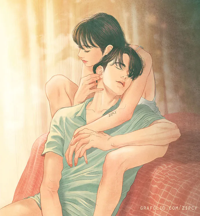 Korean Illustrator Captures Love And Intimacy So Well That You Can Almost Feel It (Part 2)